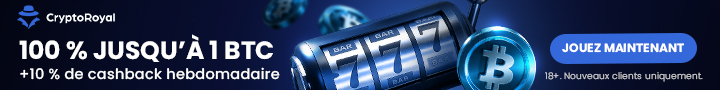100% up to 1 BTC + 10% Weekly Cashback – FR – FR